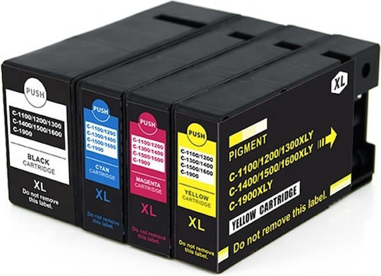 Full Set 4pcs Compatible New PG1500 PGI1500XL PGI-1500XL Black 36ml + (Blue-Red-Yellow) 15ml Canon MAXIFY MB2000 MB2050 MB2100 MB2150 MB2155 MB2300 MB2350 MB2700 MB2750 Pack of Compatible Inkjet Printer Inks Canon 36ml Multi (Color) / Black 4pcs