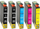 1 Full set+1 Black 5pcs COMPATIBLE NEW INK EPSON T1291 T1292 T1293 T1294 15ml Apple-EPSON Stylus SX230/SX235W/SX420W/SX425W/SX430W/SX435W/SX438W/SX440W/SX445W/SX525WD/SX535WD/SX620FW/WF3520/BX305F/BX305FW/BX320FW/B42WD/BX525WD/BX535WD/BX625FWD/ Compatible Inkjet Printer Ink Package Epson 15ml Black 5pcs