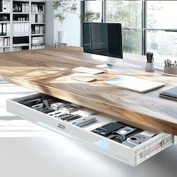 Ergo Office Πλαστικό Συρταράκι Γραφείου Λευκό