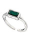 Graloro Damen Ring mit Zirkonia aus Stahl