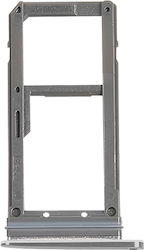 Clappio Nano Sim Kartenhalter Samsung Galaxy S7 Edge Micro-sd Slot Silber
