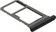 Clappio Nano Sim Card Tray Samsung Galaxy S7 Edge Micro-sd Slot Черен