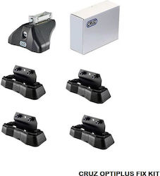 Πόδια Άκρα Μπάρες Οροφής Cruz Optiplus Fix 936-064 Toyota Corolla Cross 2022+ Σετ 4 Τεμάχια