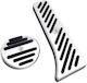 Aluminum Pedal Set Non Slip Brabus Sy-jtb0181 2 Pieces