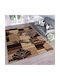 Rutschfest Teppich Rechteckig Synthetisch,Polyester/Cotton/Leather Brown
