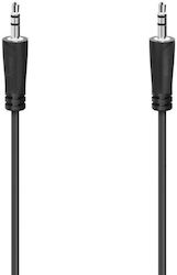 Hama 205287 3.5mm Jack Cable From Aux Male To Aux Male 0.5m Black