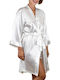 Secret Point Summer Women's Robe White