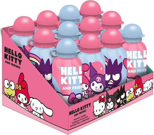 Kids Licensing Παιδικό Παγούρι Hello Kitty Αλουμινίου 500ml (Διάφορα Σχέδια/Χρώματα)