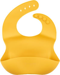 Zingies Waterproof Bib Silicone with Pocket Mango