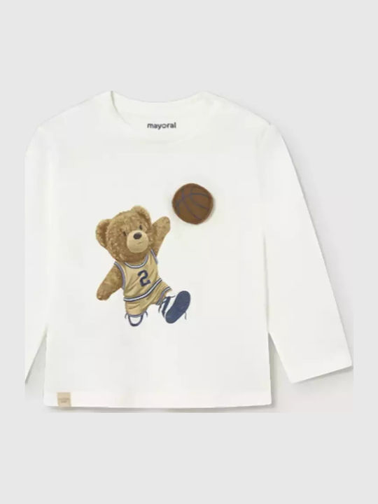 Mayoral Kids Long-Sleeved White Blouse