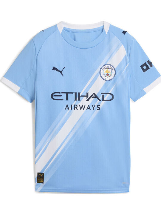 Kinderhemd Kurzarm Blau Jersey