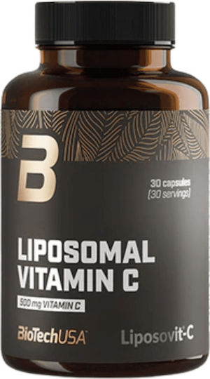 Biotech USA Liposomal Vitamin C Βιταμίνη για Ενίσχυση του Ανοσοποιητικού, τo Δέρμα & Αντιοξειδωτική δράση 500mg 30 κάψουλες