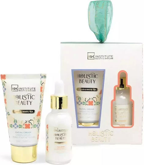 IDC Institute Holistic Beauty Lotus & White Tea Duo Skin Care Set for Moisturizing & Brightening 2pcs