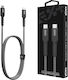 Next One Geflochten USB 2.0 Kabel USB-C männlich - USB-C Gray 1.2m