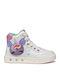 Skylin Kinder Sneakers Hoch Anatomisch mit Lichtern Weiß