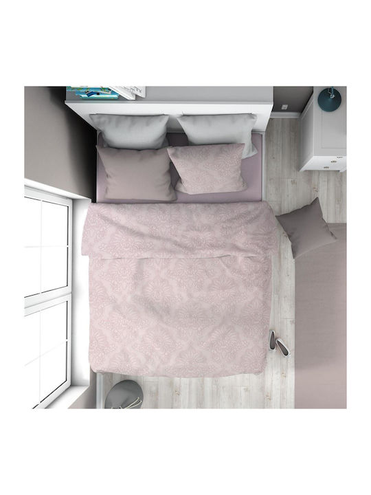 Dimcol Duvet Cover Cotton Single 160x240 Artemis 706 706 Light Purple