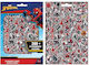 Adesivo Sticker Pad 300 Stickers Spiderman 21.5x14.5cm