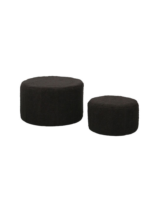 Stool Footstool Upholstered with Fabric Gabello...