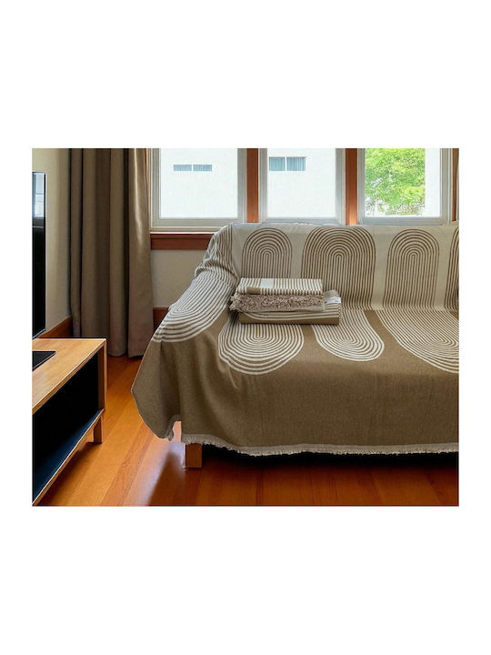 Linea Home Elgin Σετ Ριχτάρια 3τμχ Chenille Μπεζ