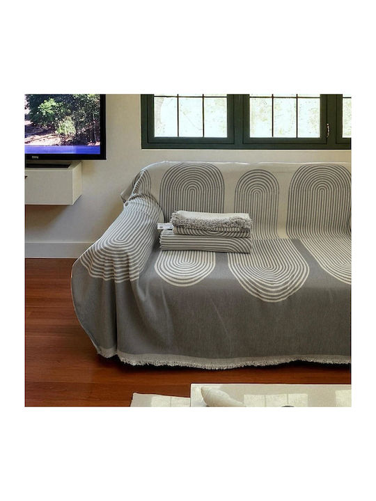 Linea Home Elgin Σετ Ριχτάρια 3τμχ Chenille Γκρί
