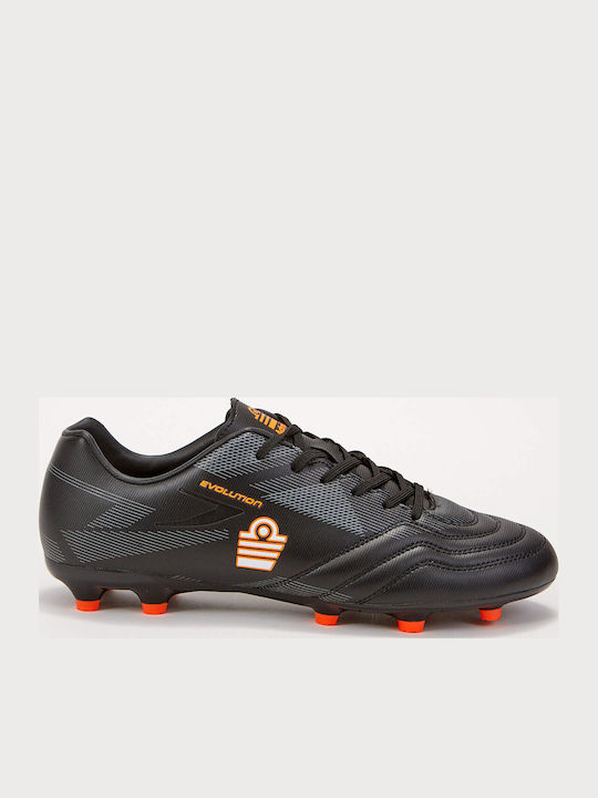 Admiral Football Shoes with Molded Cleats Black