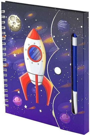 Notebook with Pen Holder Red