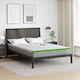 vidaXL Topper King Size Spumă 180x200x6buc