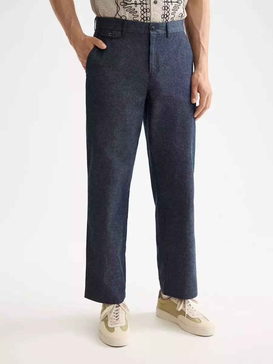 Scotch & Soda Otis Trousers Chino in Straight Line Blue 181799-401