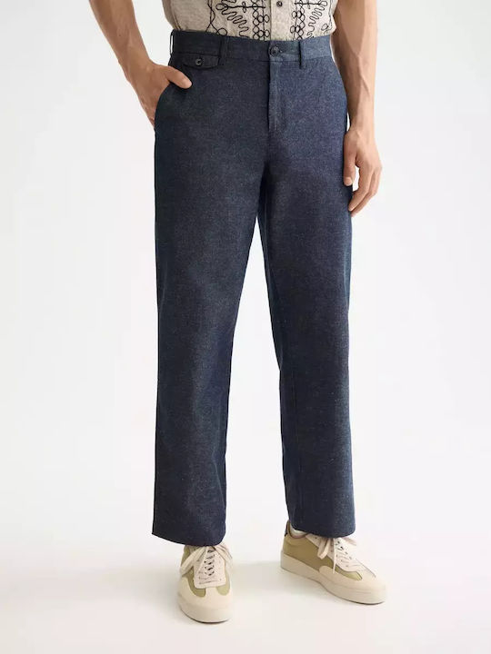 Otis Trousers Chino in Straight Line Blue