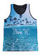 Ανδρικό Tank Top Life Is Hot Live It Lih736-μαύρο