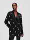 Karl Lagerfeld Women's Double Breasted Blazer Black
