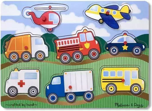 Ξύλινο Παιδικό Puzzle Σφηνώματα Melissa & Doug