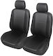 Front Seat Half Covers Pair Black 4 Pieces