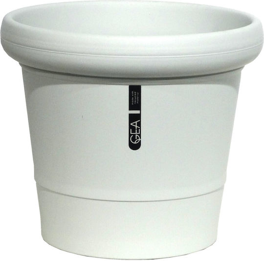 Γλαστρα Gea 25lt-d41x35,50 Cm-γκρι Μπεζ