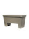 Planter Box Lotus 60L 79x34.5x40.5h cm Gray Brown