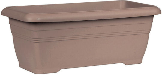 Planter Box Terracotta 45L-70x34x27h cm-Gray Brown