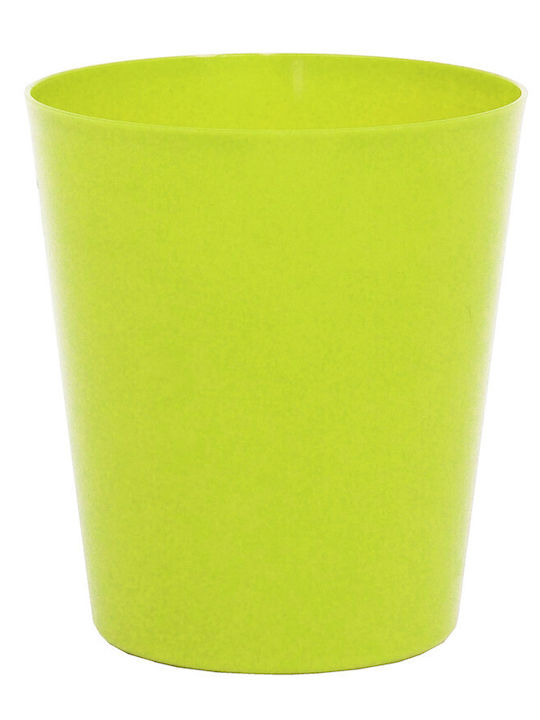 Plant Pot Orchid 1lt-d13x14h Cm-Green/Yellow
