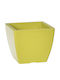 Plant Pots Tetp Linea 21lt 33x33x27h Cm Green Yellow