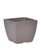 Pflanzentopf Tetp Linea 21l-33x33x27h cm-Graue Braun