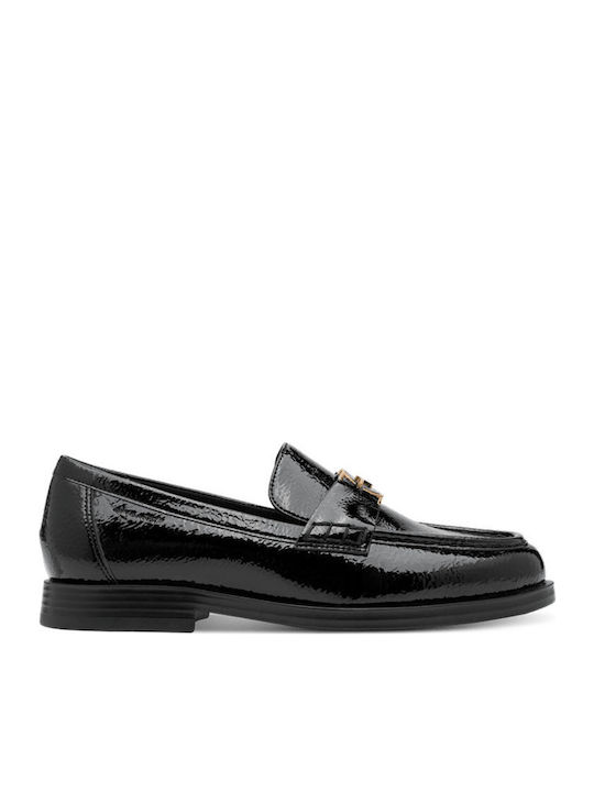 Patent Leather Women's Loafers in Black Color