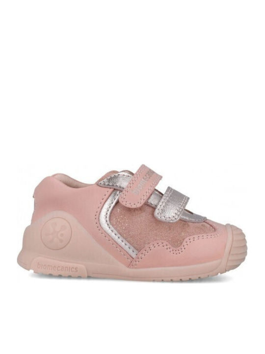 Παιδικά Sneakers Ανατομικά με Σκρατς Ροζ