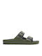 Arizona Damen Zehentrenner in Khaki Stil