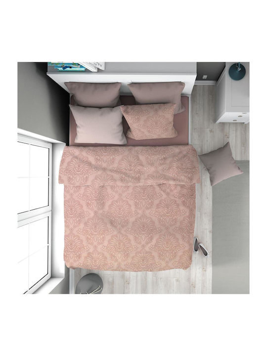 Dimcol Duvet Cover Cotton Single 160x240 Artemis 703 703 Dusty Rose