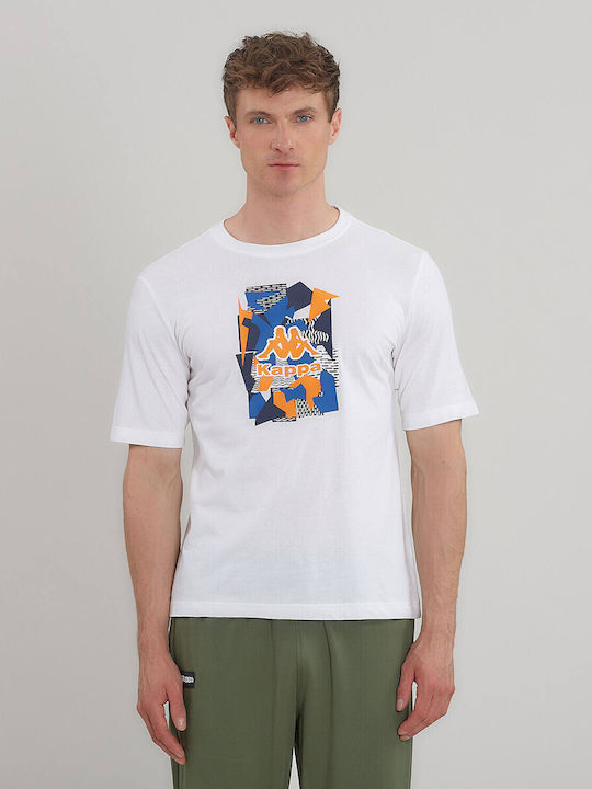 Kappa Guoti Αθλητικό T-shirt Λευκό