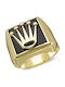 Kiriakos Gofas Herren Ring aus Gold 9K