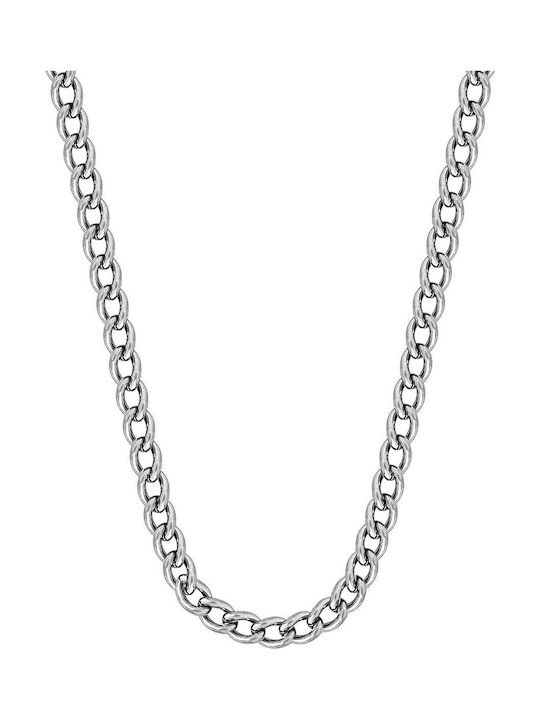 Kiriakos Gofas Chain Neck made of Steel Thin Thickness 2.8mm