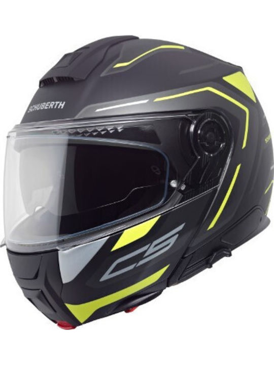 Schuberth C5 Omega Galben Cască Moto Flip-Up EC...