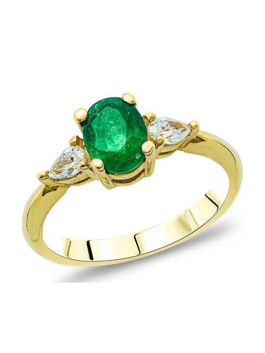 Kiriakos Gofas Femeie Inel cu Diamant din Aur 18K
