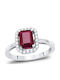 Kiriakos Gofas Ring with Diamond made of White gold 18K