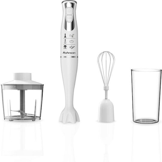 Rohnson Hand Blender with Plastic Rod 400W White